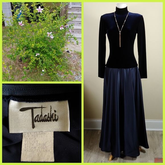 Tadashi Shoji Dresses & Skirts - Sale! Tadashi velvet satin gown maxi dress